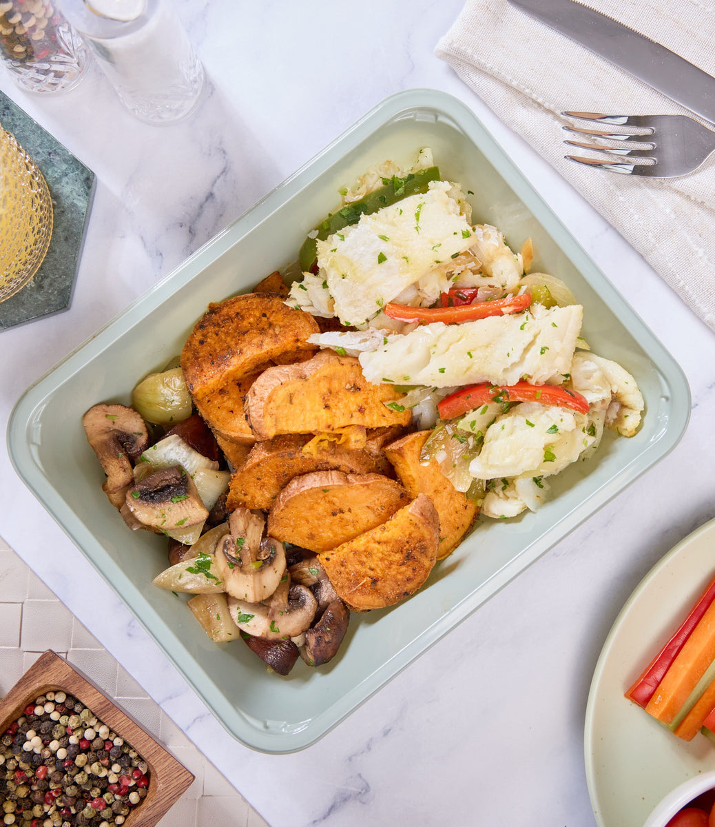 2025 - Clean Bulking Meal Box - Fish #1 - Roast garlic & Peppers Cod - photo0