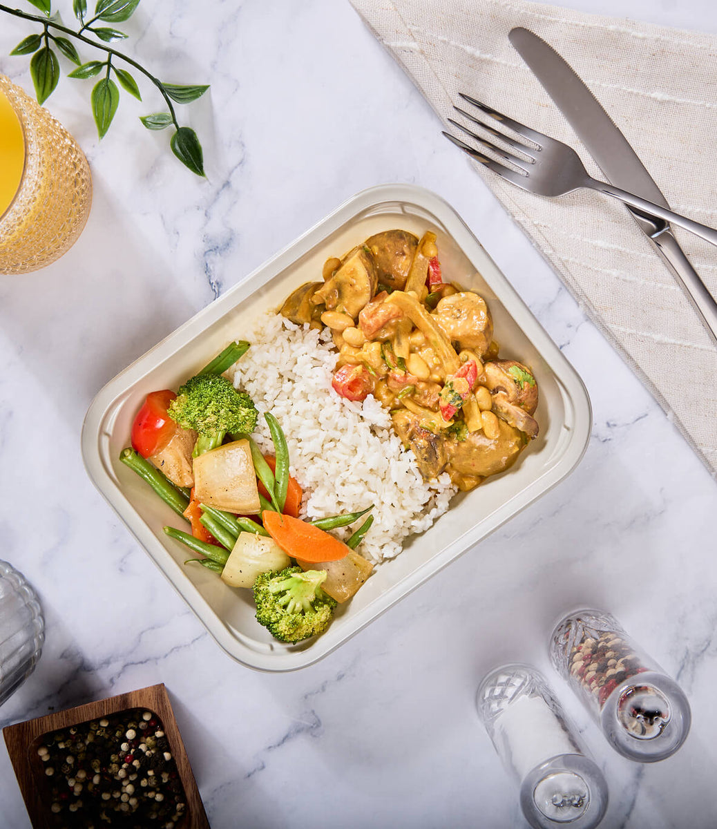 2025 - Power Meal Box - Vegan #3 - Mushroom & White Bean Curry - photo0