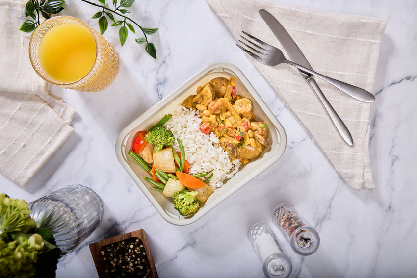 2025 - Power Meal Box - Vegan #3 - Mushroom & White Bean Curry - photo0