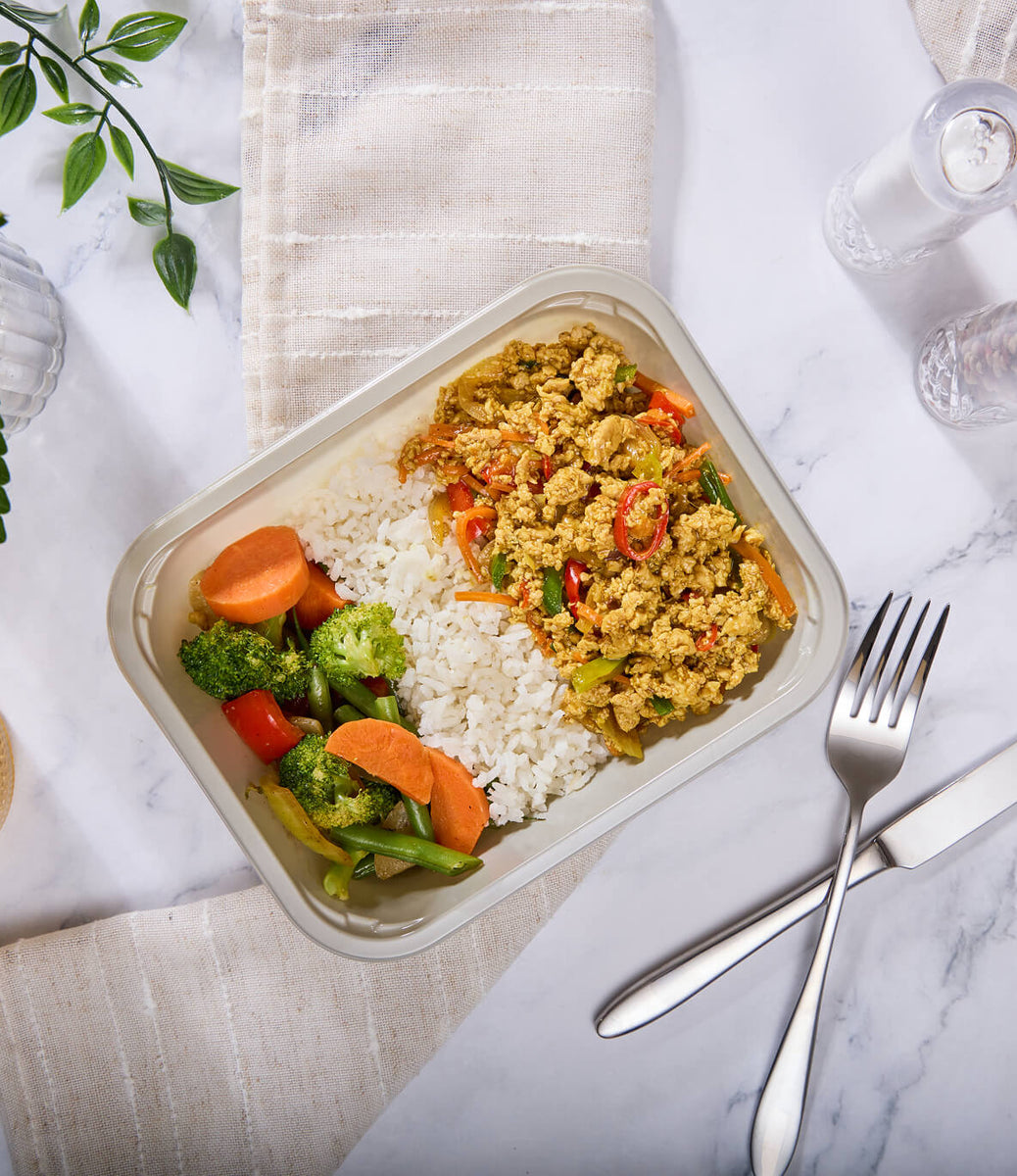 2025 - Pro Athlete Meal Box - Ground Chicken - Orange Ground Chicken & Veggies - photo1