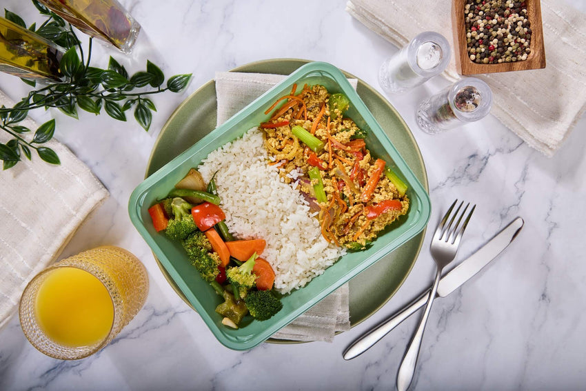 2025 - Clean Bulking Meal Box - Ground Chicken - Orange Ground Chicken & Veggies - photo0