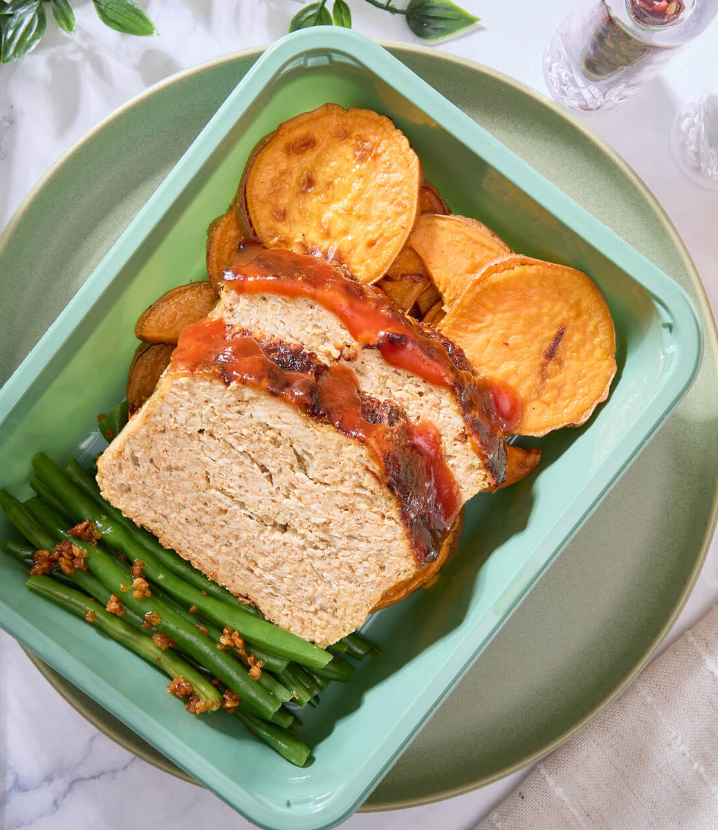 2025 - Clean Bulking Meal Box - Ground Turkey - Southern-Style Turkey Meatloaf - photo0