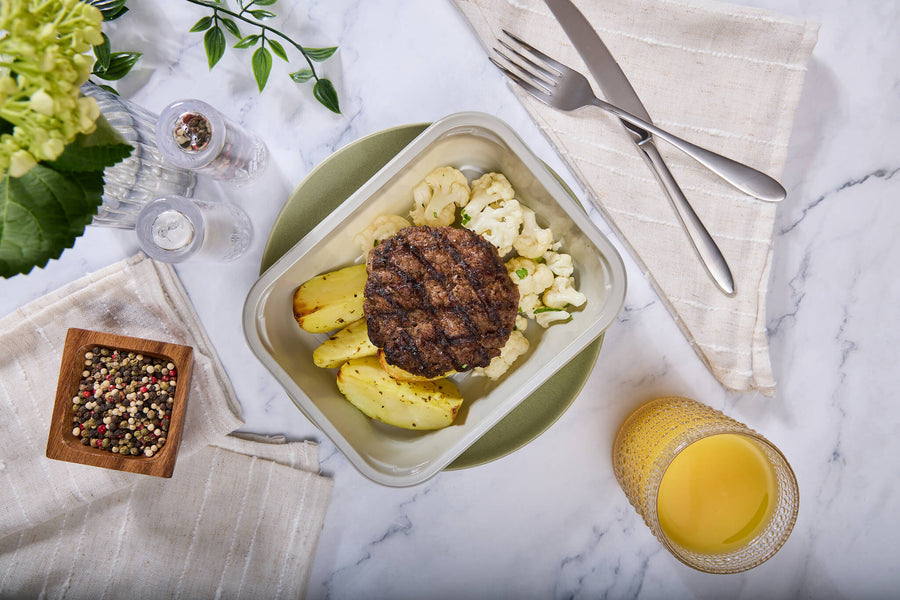 Power Meal Box - Ground Beef - Kibbeh Burger– Power Kitchen