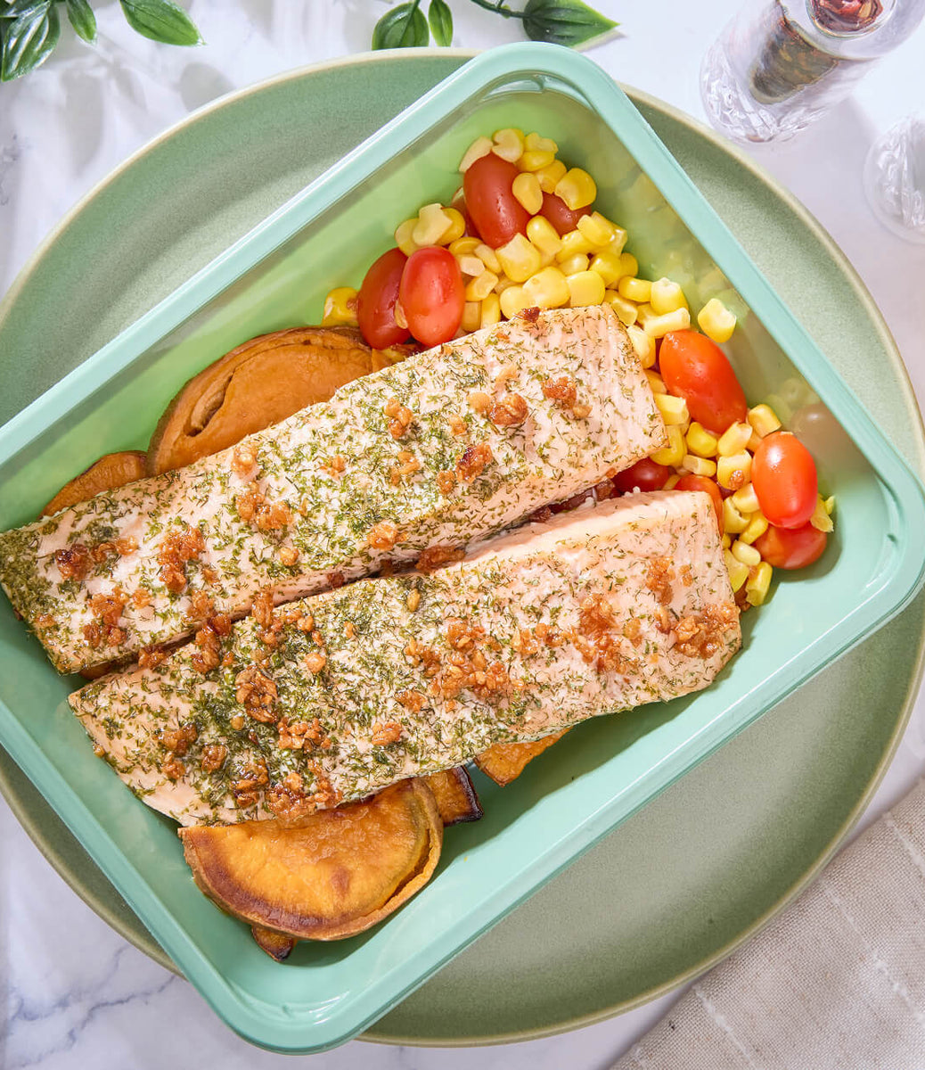 2025 - Clean Bulking Meal Box - Fish #2 - Garlic Herb Salmon - photo0