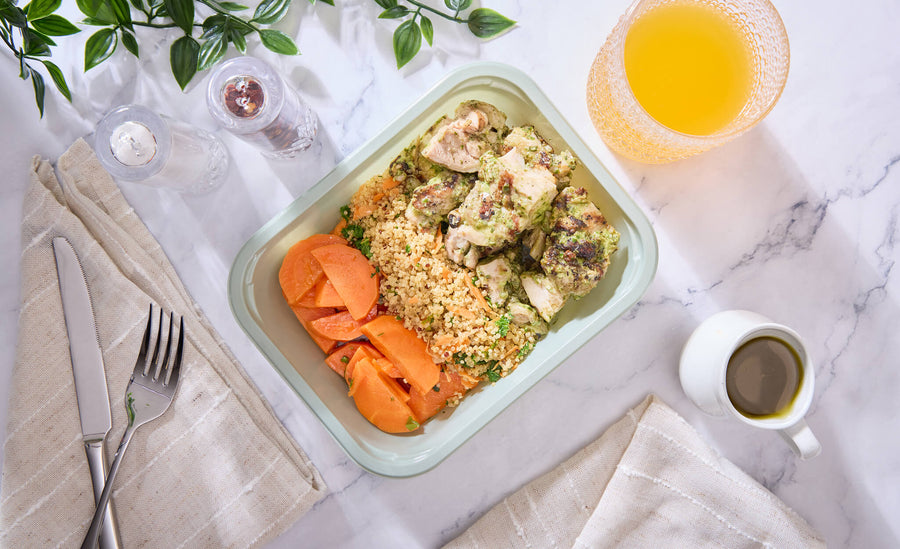 2025 - Pro Athlete Meal Box - Chicken Thigh #1 - Pesto Chicken - photo0