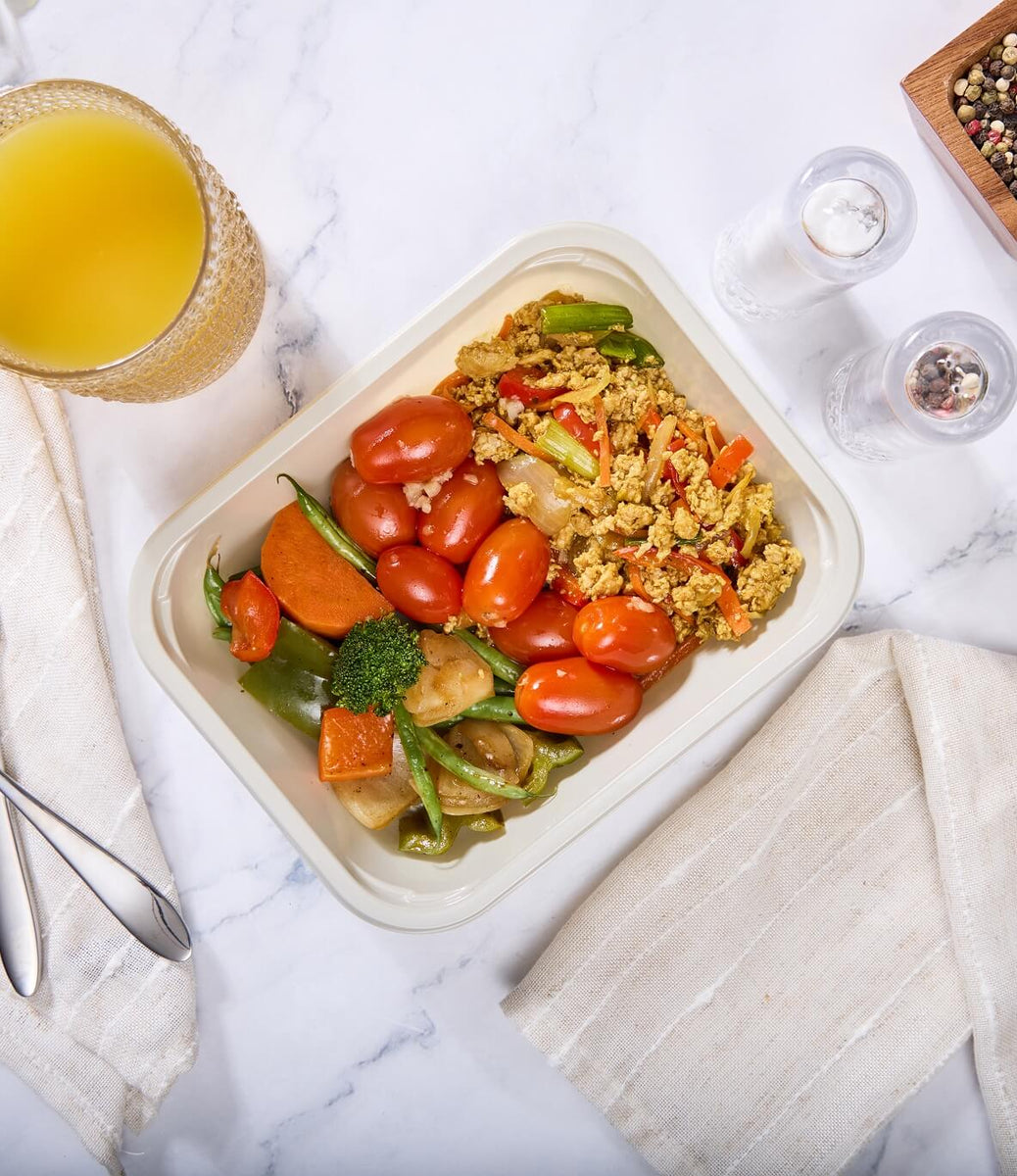2025 - Low Carb Meal Box - Ground Chicken - Orange Ground Chicken & Veggies - photo0