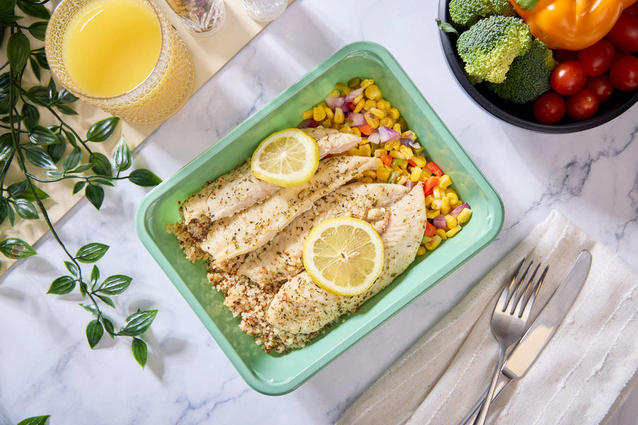 2025 - Clean Bulking Meal Box - Fish #2 - Italian Roasted Tilapia - photo0