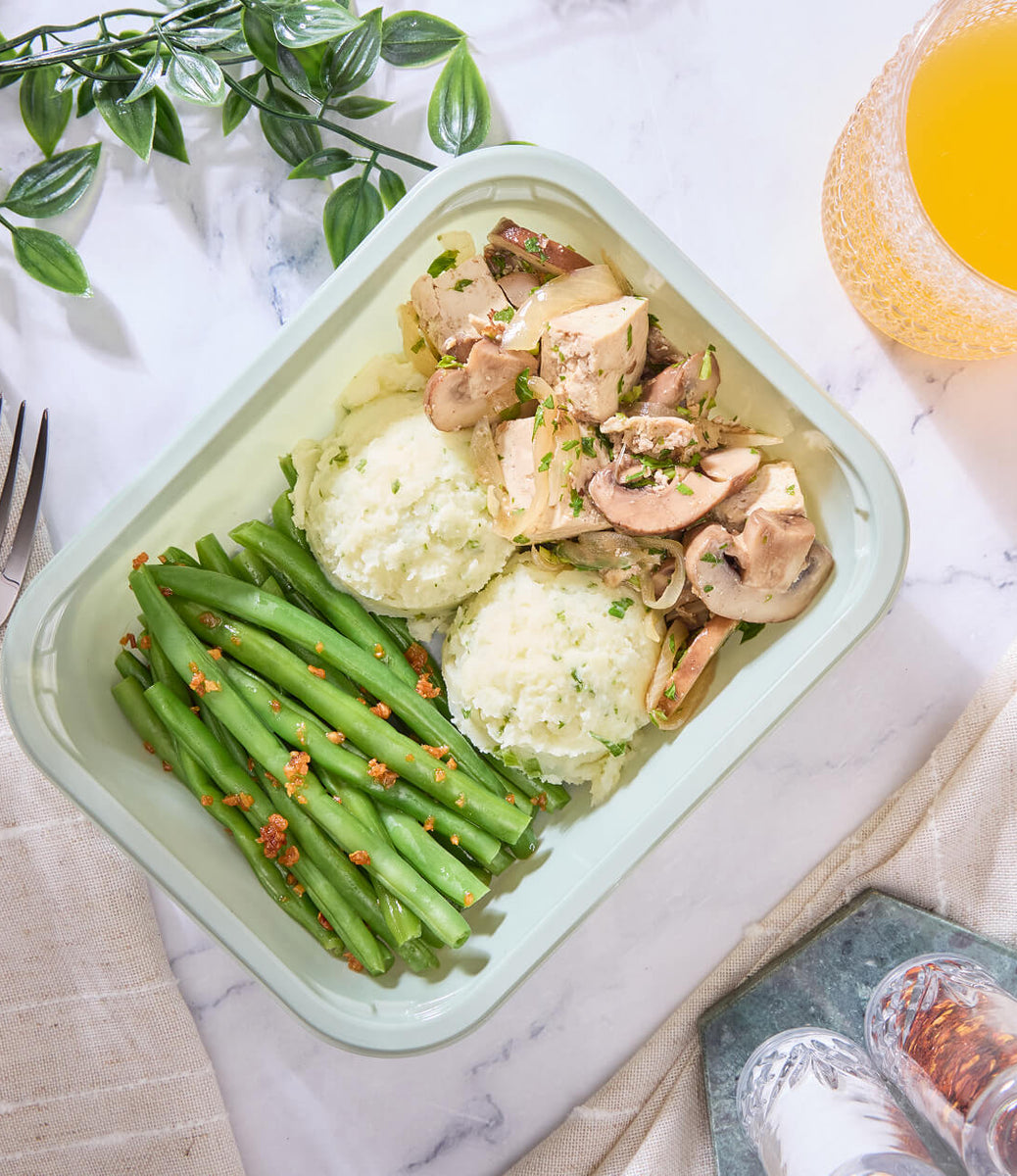 2025 - Power Meal Box - Vegan #1 - Mushrooms and Tofu Trifolati - photo0