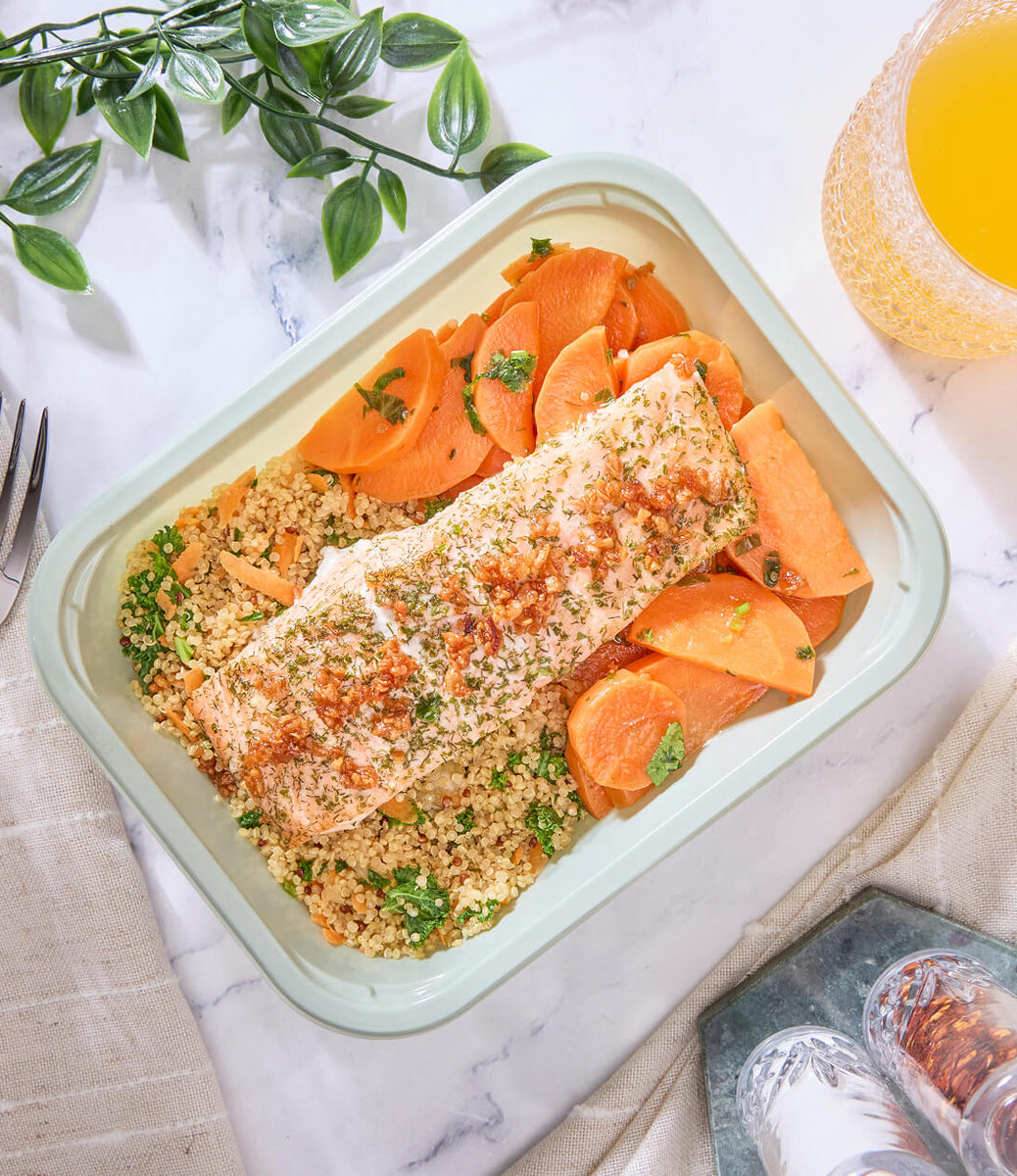 2025 - Power Meal Box - Fish #1 -  Garlic Herb Salmon - photo0