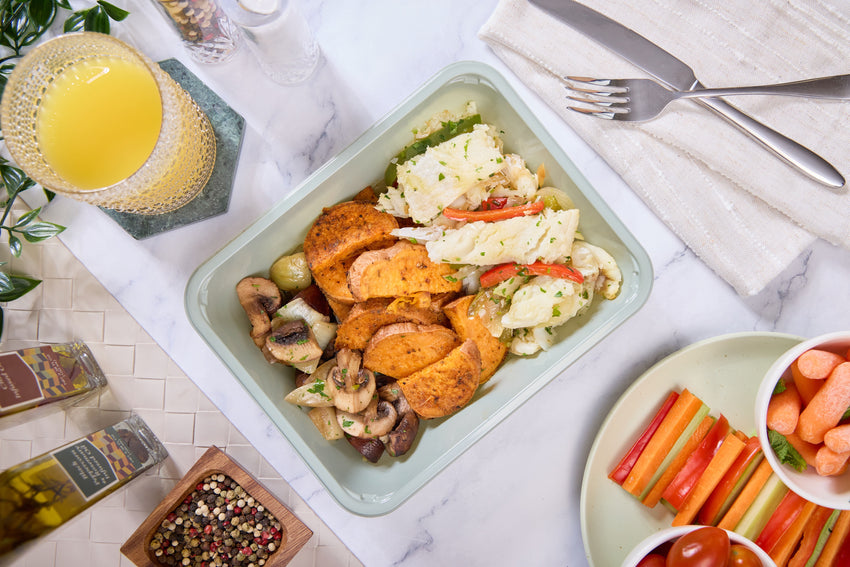 2025 - Clean Bulking Meal Box - Fish #1 - Roast garlic & Peppers Cod - photo0
