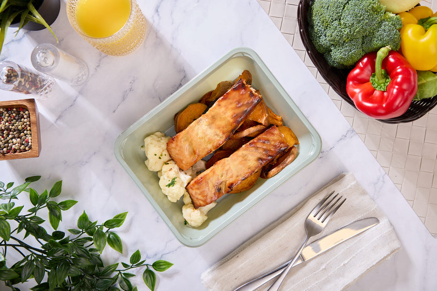 2025 - Clean Bulking Meal Box - Fish #2 - Maple Dijon Glazed Salmon - photo0