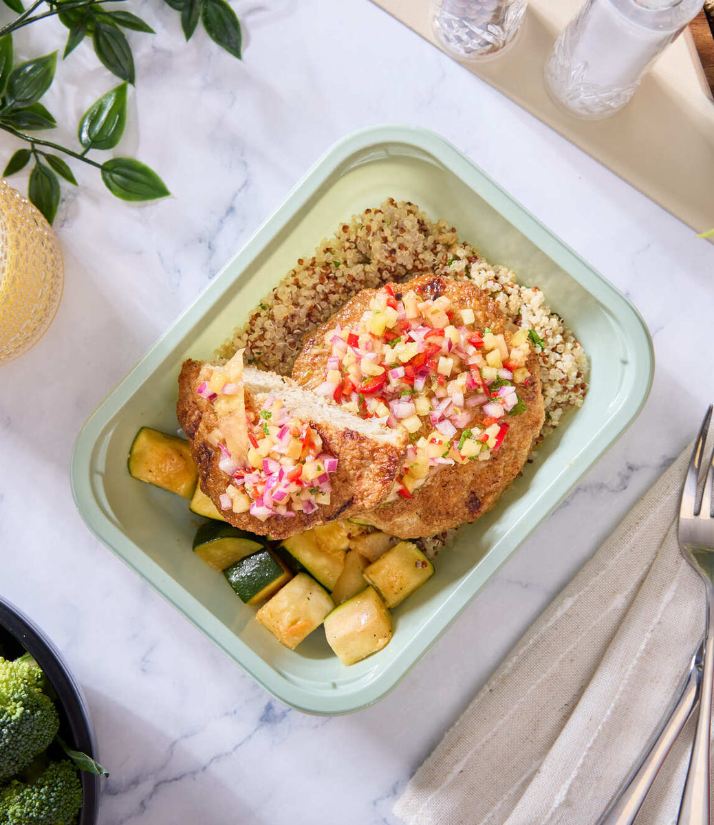 2025 - Pro Athlete Meal Box - Ground Chicken - Hawaiian Chicken Burger - photo0