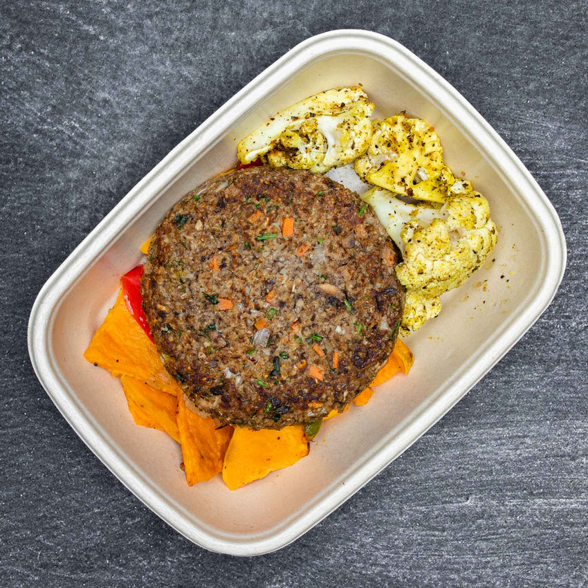 Vegan Meal Box - Vegan #7 - Mushroom Bourguignon Burger - photo0