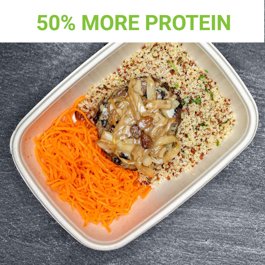 Pro Athlete Meal Box - Ground Beef #1 - Moroccan Burger - photo0