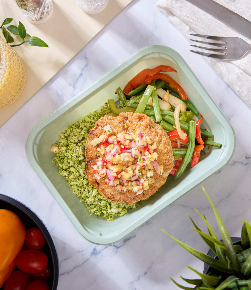 2025 - Low Carb Meal Box - Ground Chicken - Hawaiian Chicken Burger - photo0