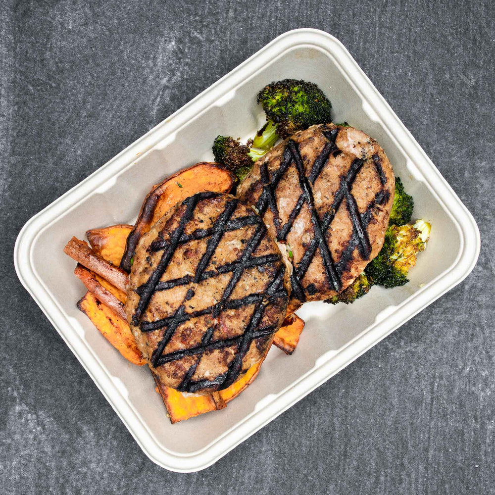 Clean Bulking Meal Box - Ground Turkey #1 - Cajun Turkey Burger - photo0